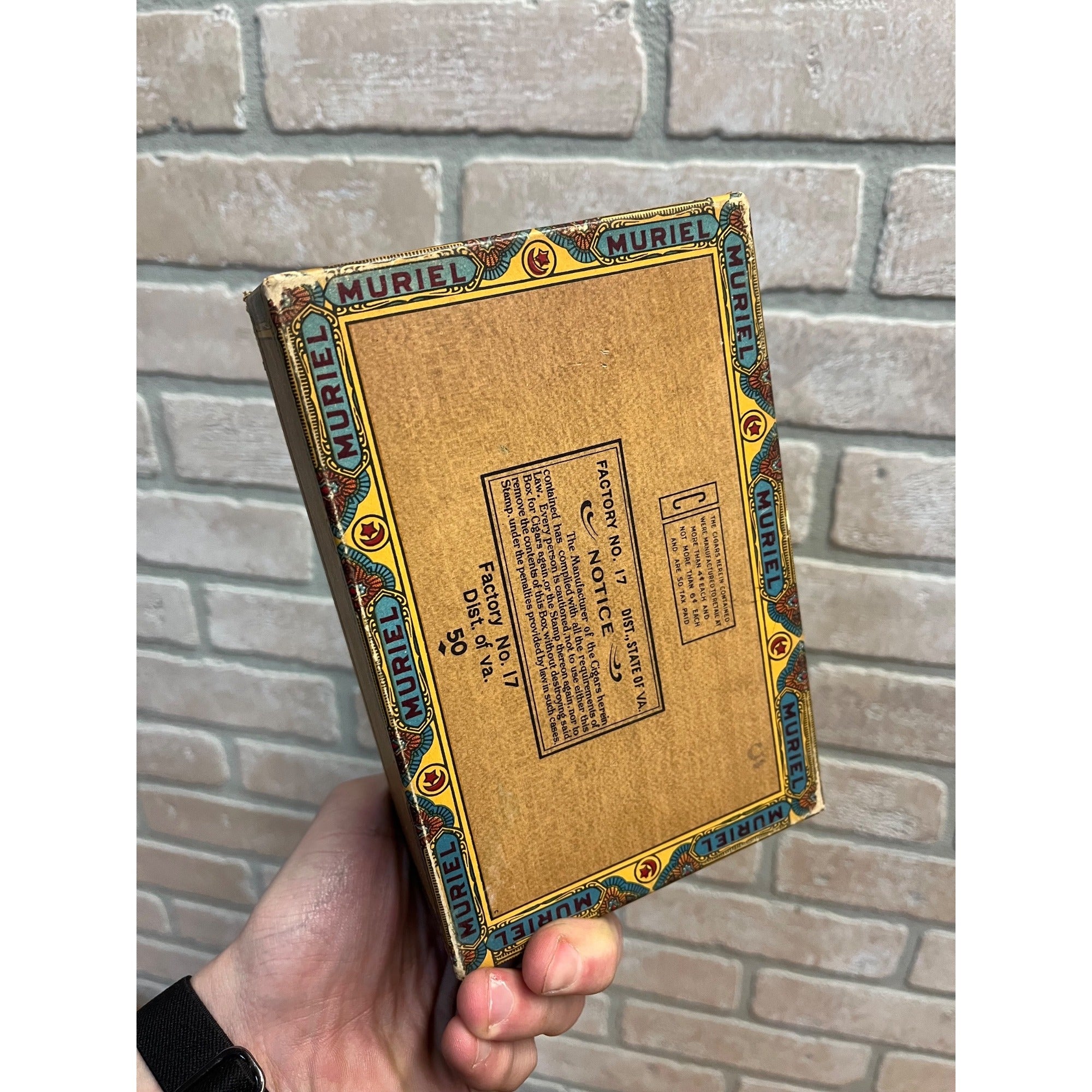 Vintage Muriel “Babies” Mild Cigar Box 5 Cents Advertising Store Display Pressed