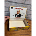 Vintage King Edward The Seventh Imperial Mild Tobaccos Cardboard Cigar Box Swisher & Son Inc. Jacksonville, Florida