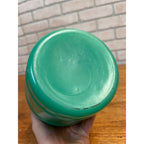 Vintage Kuehn Herring OK Milwaukee Wisconsin Advertising Green Glass Jar w/Lid