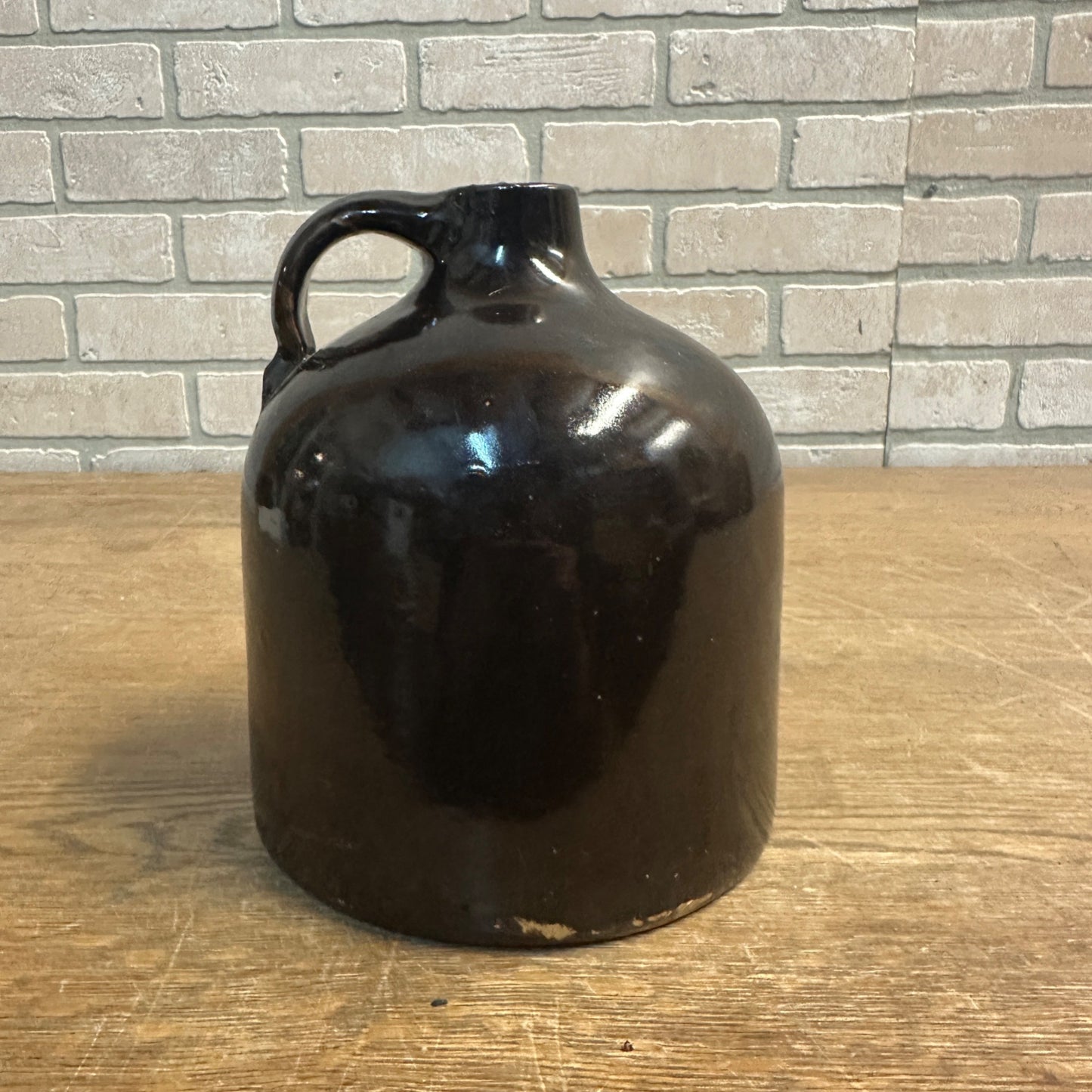 Antique Red Wing Bottom Signed Brown Common Jug 1 Gallon Beehive Smooth