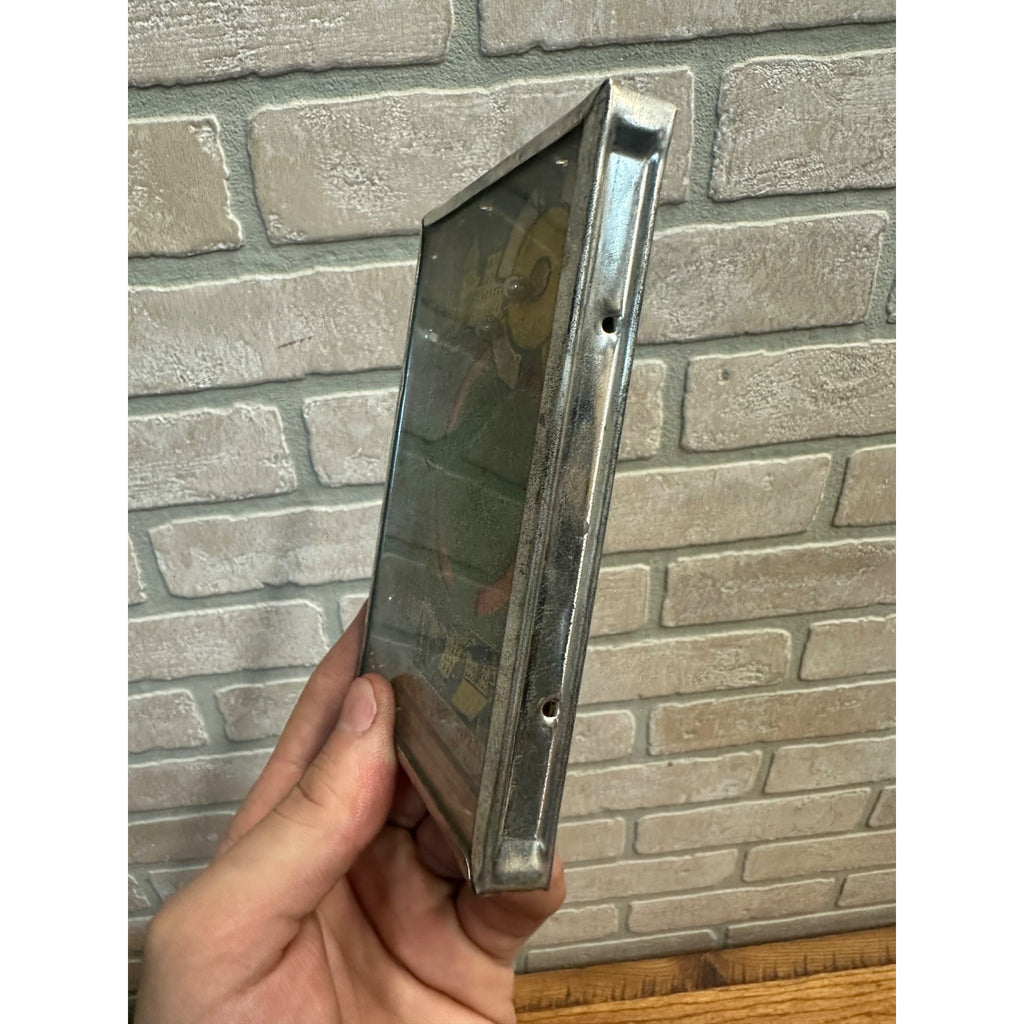 Vintage 1930s Cog Wheel & Ball Dexterity Game Puzzle Hand Held Tin