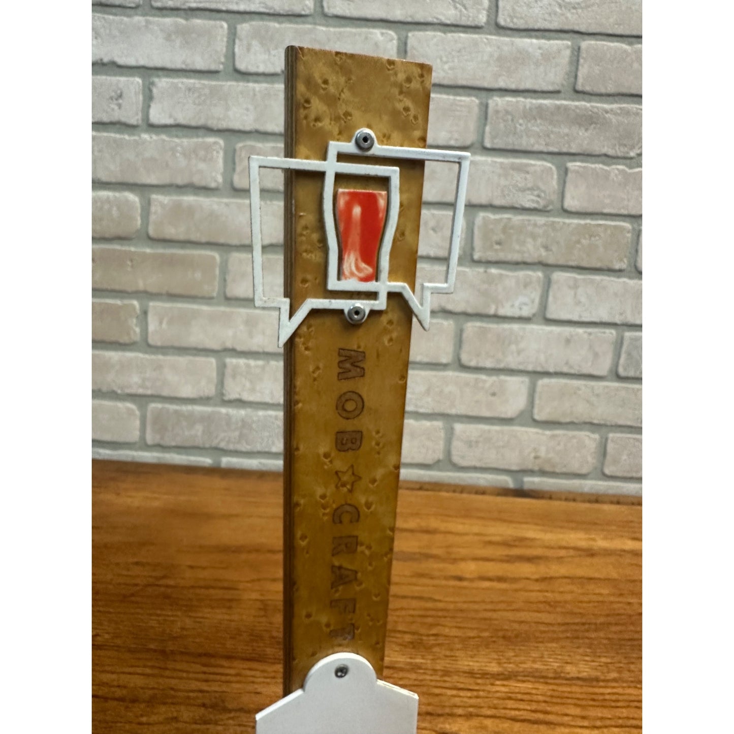 Mob Craft Beer Tap Handle Milwaukee Wisconsin Brewery 12.5" Tapper Bar Pub