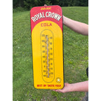 Vintage Royal Crown Cola Thermometer Advertising Sign RC Soda Pop - CLEAN