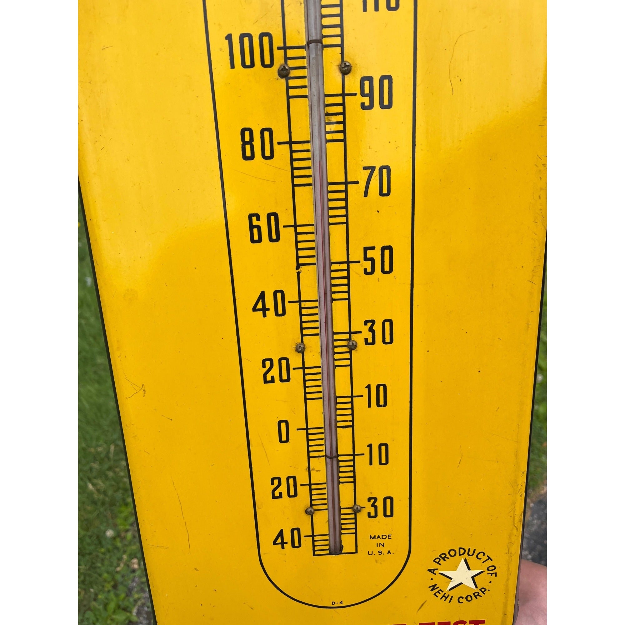 Vintage Royal Crown Cola Thermometer Advertising Sign RC Soda Pop - CLEAN