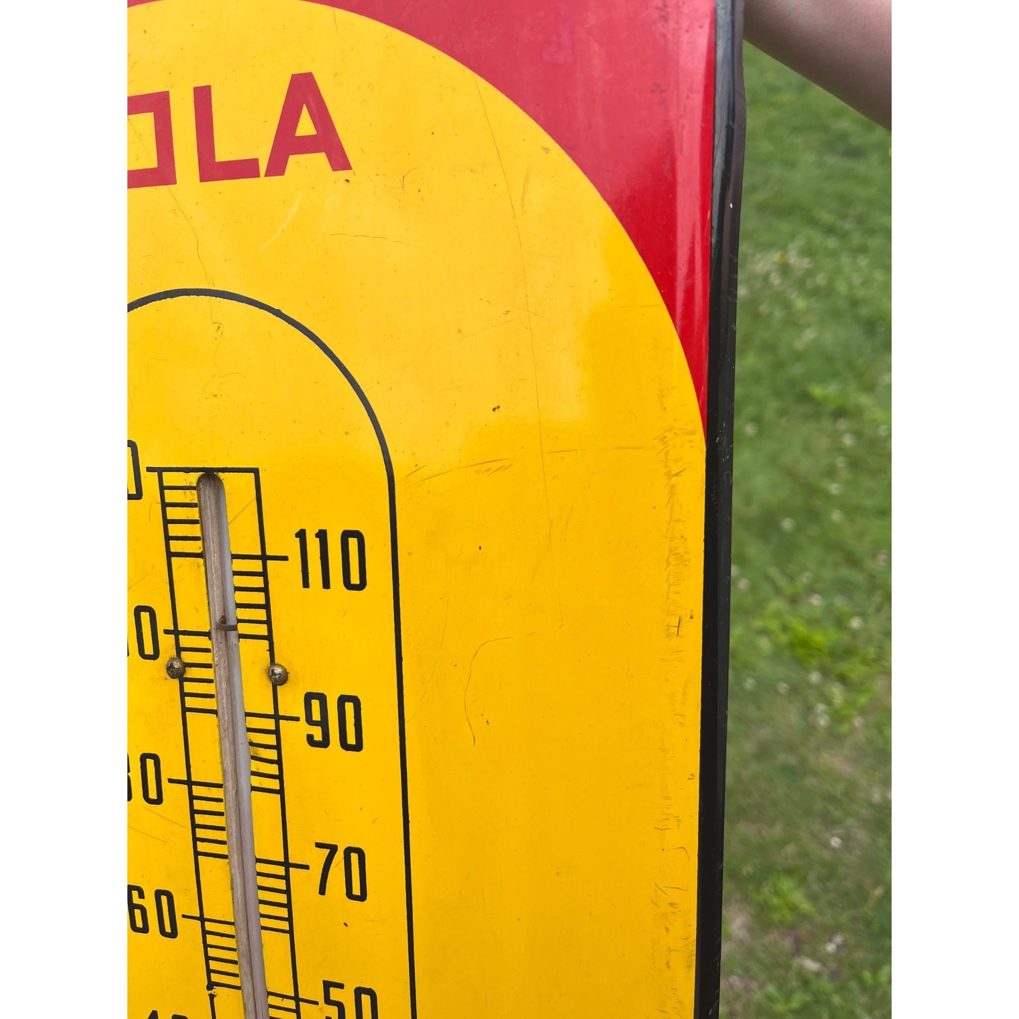 Vintage Royal Crown Cola Thermometer Advertising Sign RC Soda Pop - CLEAN