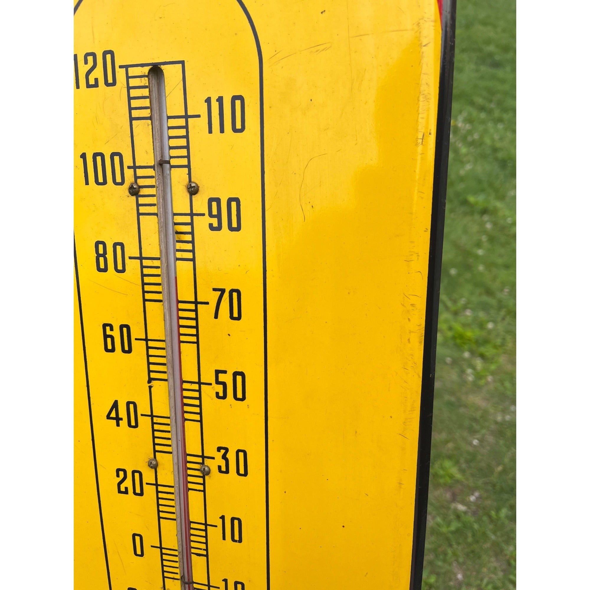 Vintage Royal Crown Cola Thermometer Advertising Sign RC Soda Pop - CLEAN