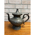 RARE ANTIQUE 19th CENTURY AMERICAN TEAPOT PEWTER signed J. MUNSON of CT 1850s