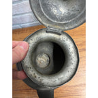 RARE ANTIQUE 19th CENTURY AMERICAN TEAPOT PEWTER signed J. MUNSON of CT 1850s
