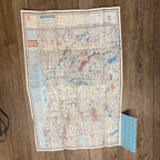 Sportsman Map of Wisconsin Section IX Series D Hunting Fishing Lands