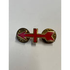 WWII 32nd Infantry Division Red Arrow Division DI Unit Pin RARE PATCH TYPE
