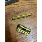 Vintage 1920s Valet Autostrop Safety Razor in Case Brass Gold-Tone
