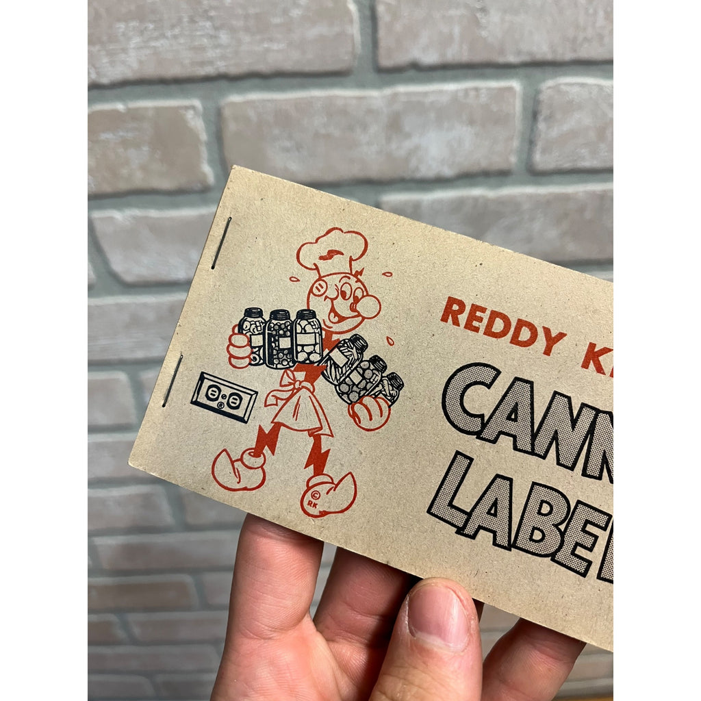 Vintage WWII 1940s Reddy Kilowatt Electric Advertising Canning Labels Booklet
