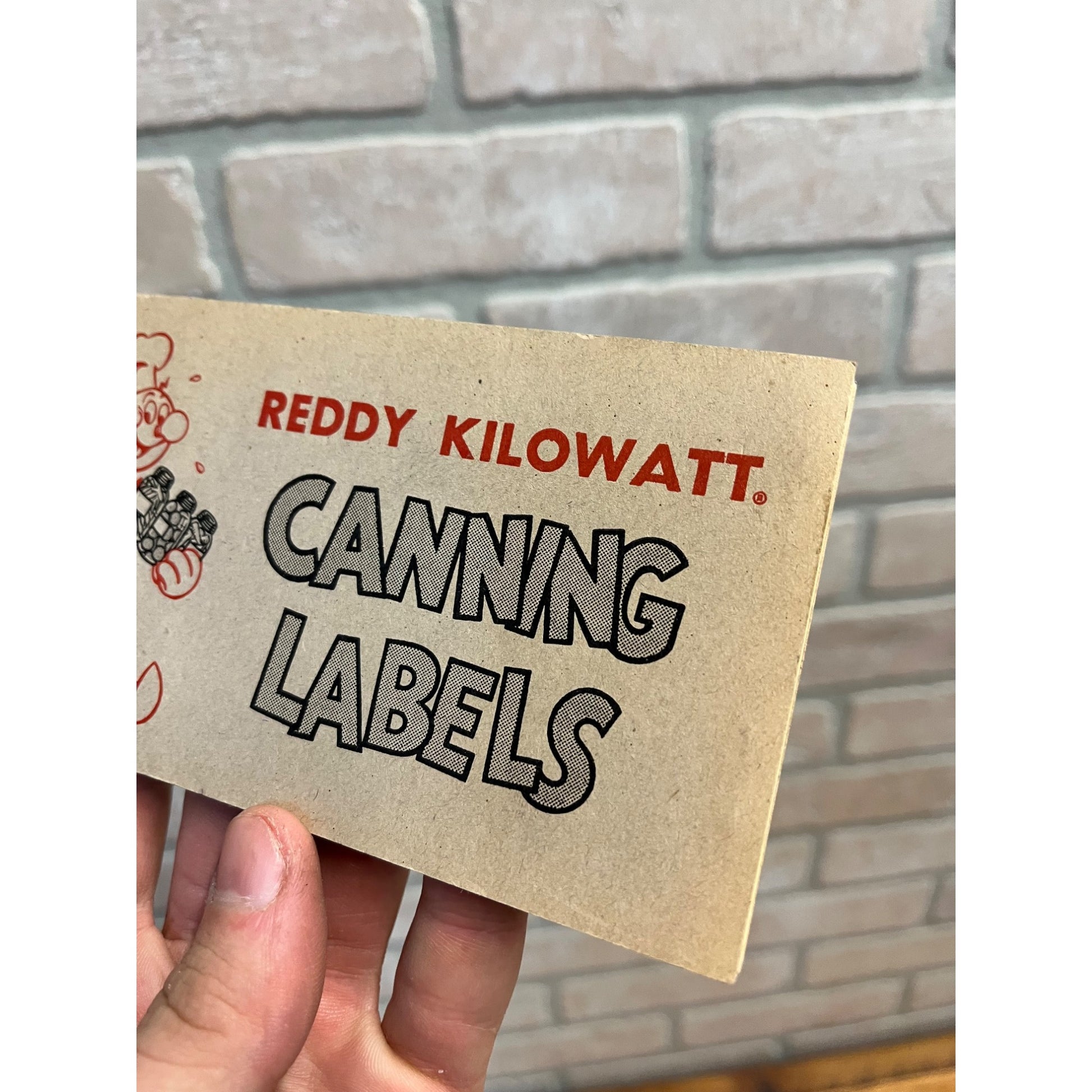 Vintage WWII 1940s Reddy Kilowatt Electric Advertising Canning Labels Booklet