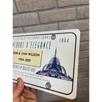 Vintage Enameled Metal License Plate Sign Award Chicago International Concours D'Elegance 1944 Jeep 1994