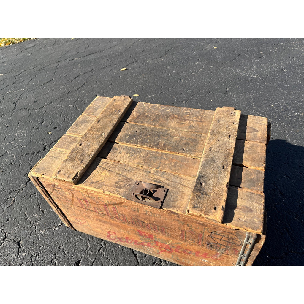 Vintage Pelham Club Beer Cream City Brewing Co. Wooden Crate Box Milwaukee Wis