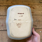 Buchan Thistle Divided Serving Tray Bowl 9" Scotland Stoneware Pottery Lot of 2