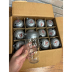 Vintage 1950s Booth’s Gin Advertising Glass Cocktail Shakers NOS Box of (12) NEW