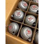 Vintage 1950s Booth’s Gin Advertising Glass Cocktail Shakers NOS Box of (12) NEW