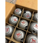 Vintage 1950s Booth’s Gin Advertising Glass Cocktail Shakers NOS Box of (12) NEW