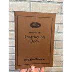 Ford Model A Instruction Book Owner’s Manual Vintage Automobile Reprint (1990)
