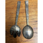 Pair of Serving Utensils Spoon Studio Silversmiths Large Silver Plated 13" SSS