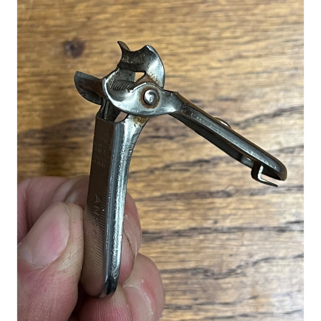 Antique Vintage Ansonia Toe Finger Nail Clippers Spring Lock Patent 1905