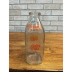 Vintage Keystone Farms Certified Milk ACL Quart Milk Bottle Waukesha WI