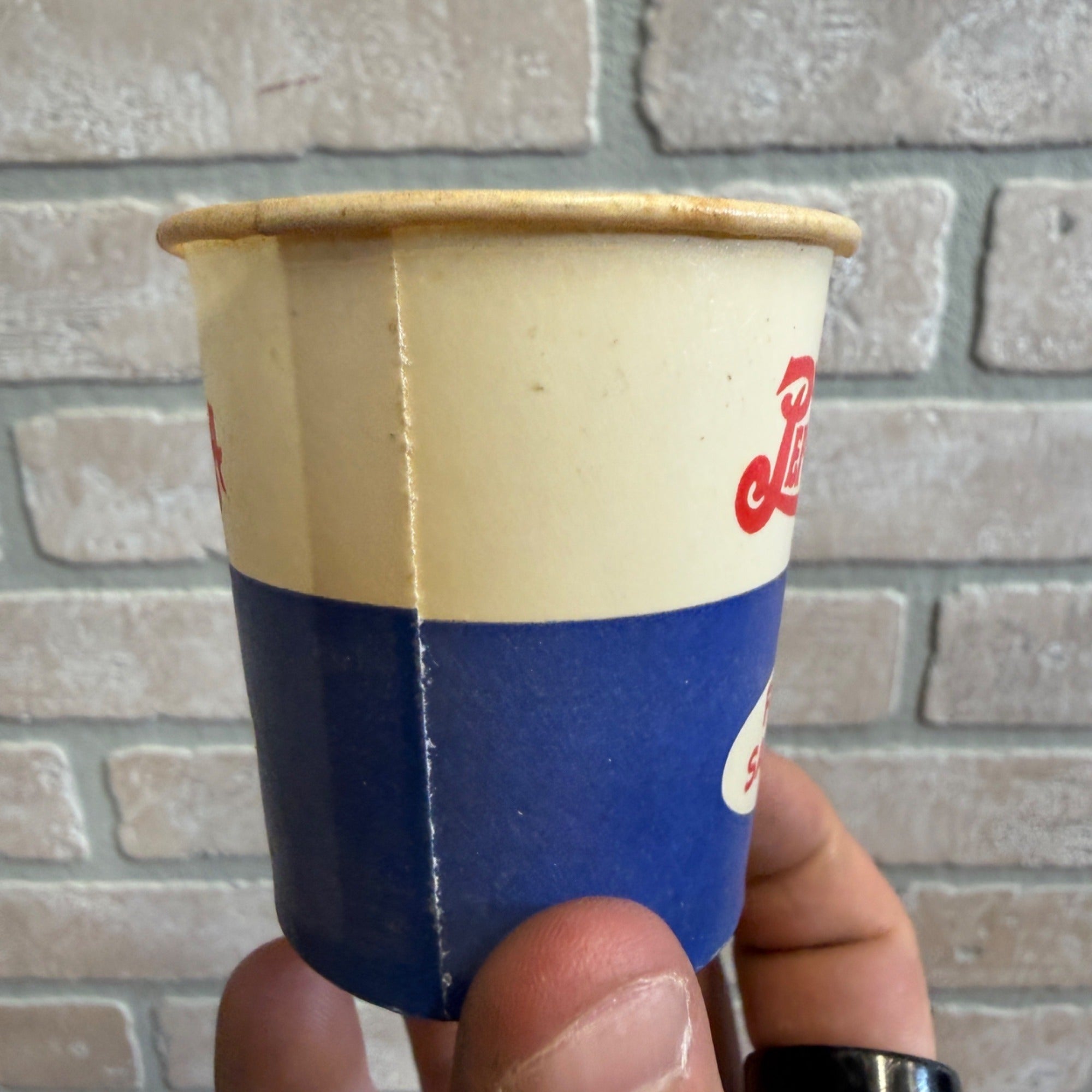 VINTAGE 1940S PEPSI COLA FREE SAMPLE WAX PAPER CUP