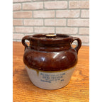 Red Wing Stoneware Advertising Bean Pot Manitowoc Wis WI Otto Pfeifer Store