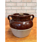 Red Wing Stoneware Advertising Bean Pot Manitowoc Wis WI Otto Pfeifer Store