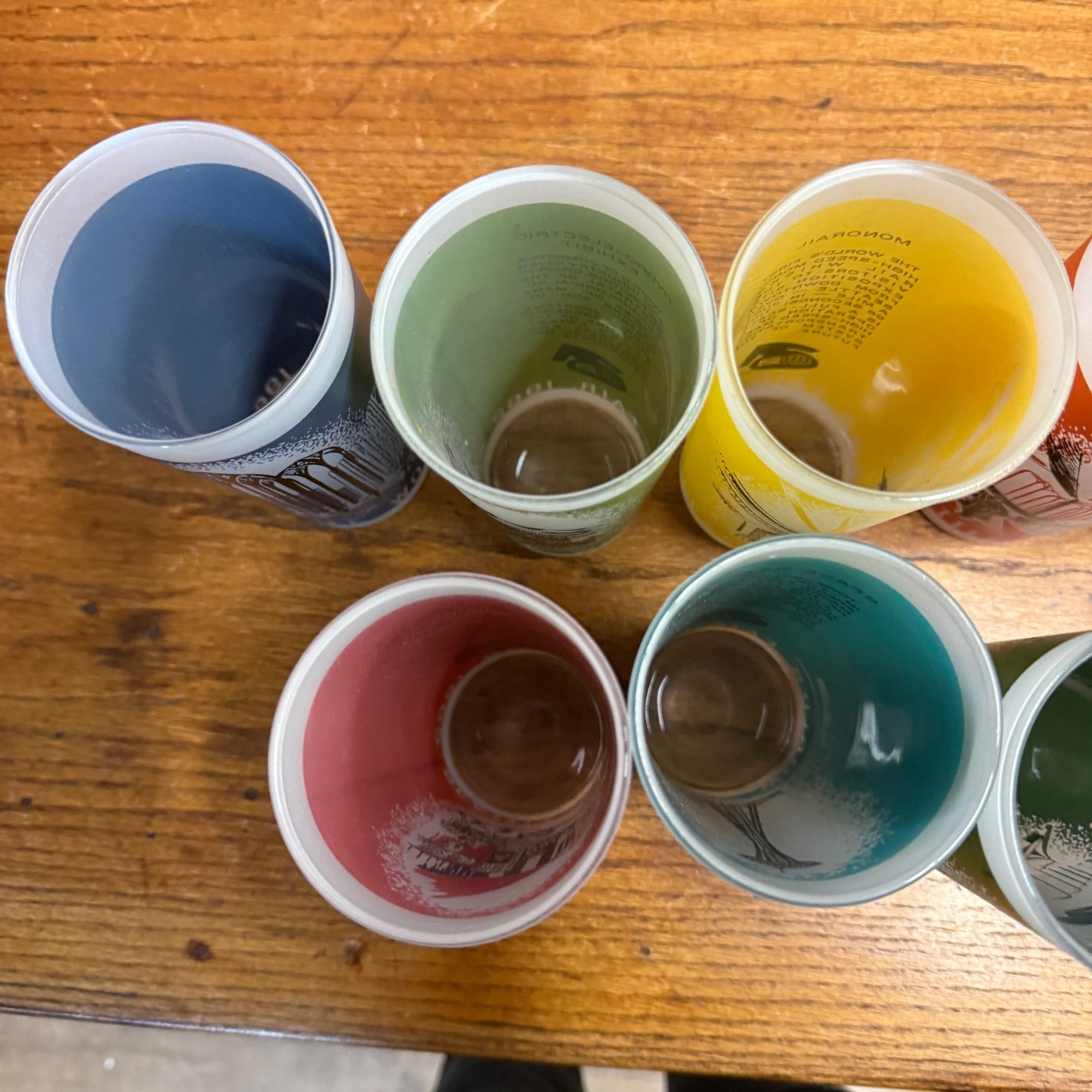 Vintage Seattle Worlds Fair 1962 Space Needle Drinking Glass White & Gold 5.75"