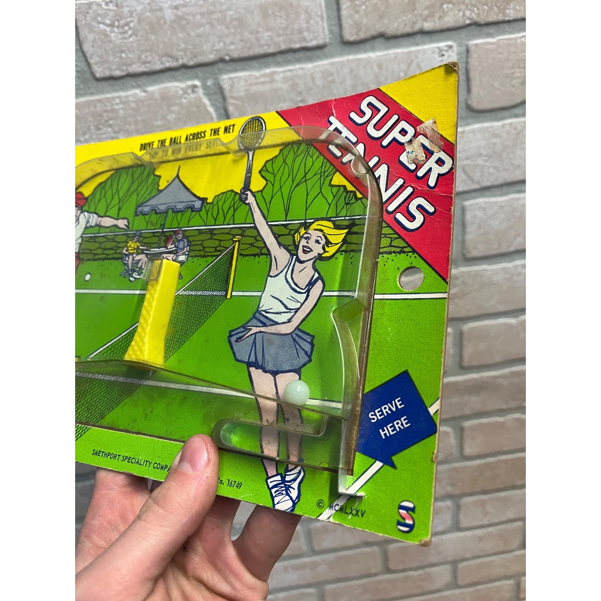 1975 Super Tennis Toy Game Smethport, Pennsylvania Specialty Co. NOS NEW