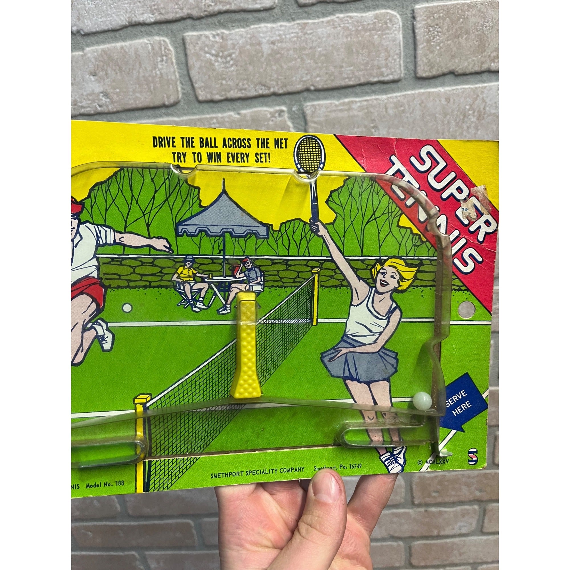 1975 Super Tennis Toy Game Smethport, Pennsylvania Specialty Co. NOS NEW