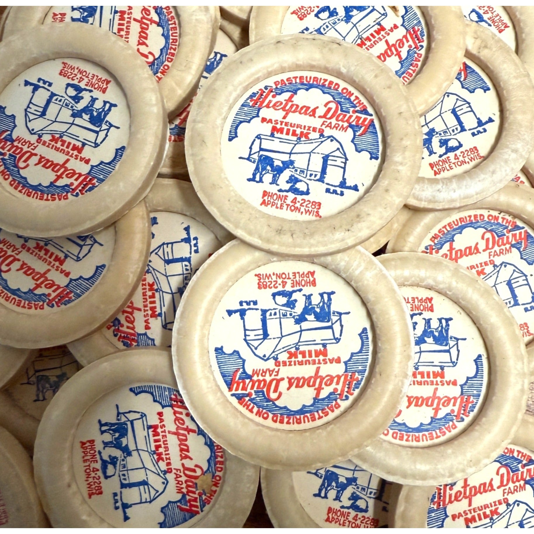Milk Bottle Cap - Hietpas Dairy Products Farm - Appleton Wisconsin WI Wis