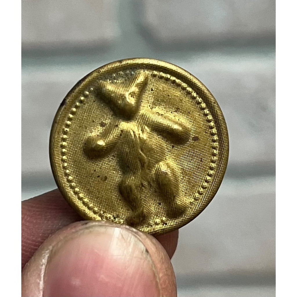 1904 Theodore Roosevelt Campaign Clothing Button Teddy Bear 7/8"