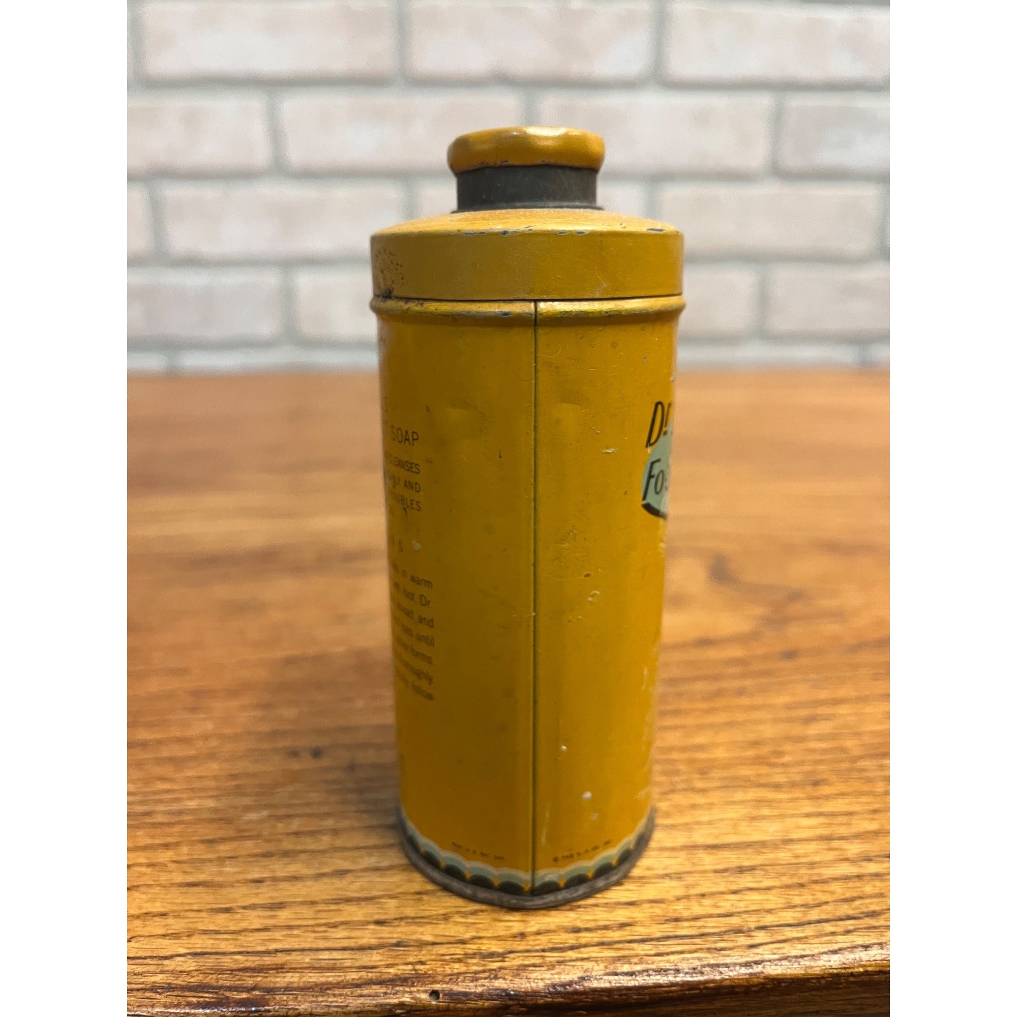 Vintage Dr Scholl's Foot Soap Tin Can Medicine Advertising