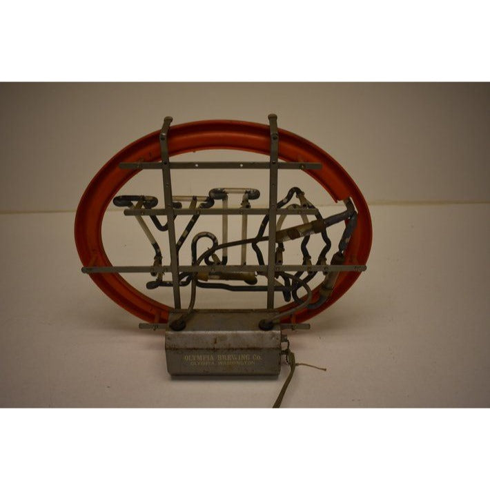 Vintage Olympia Brewing Co Oly Beer Neon Sign Works 20" x 16"
