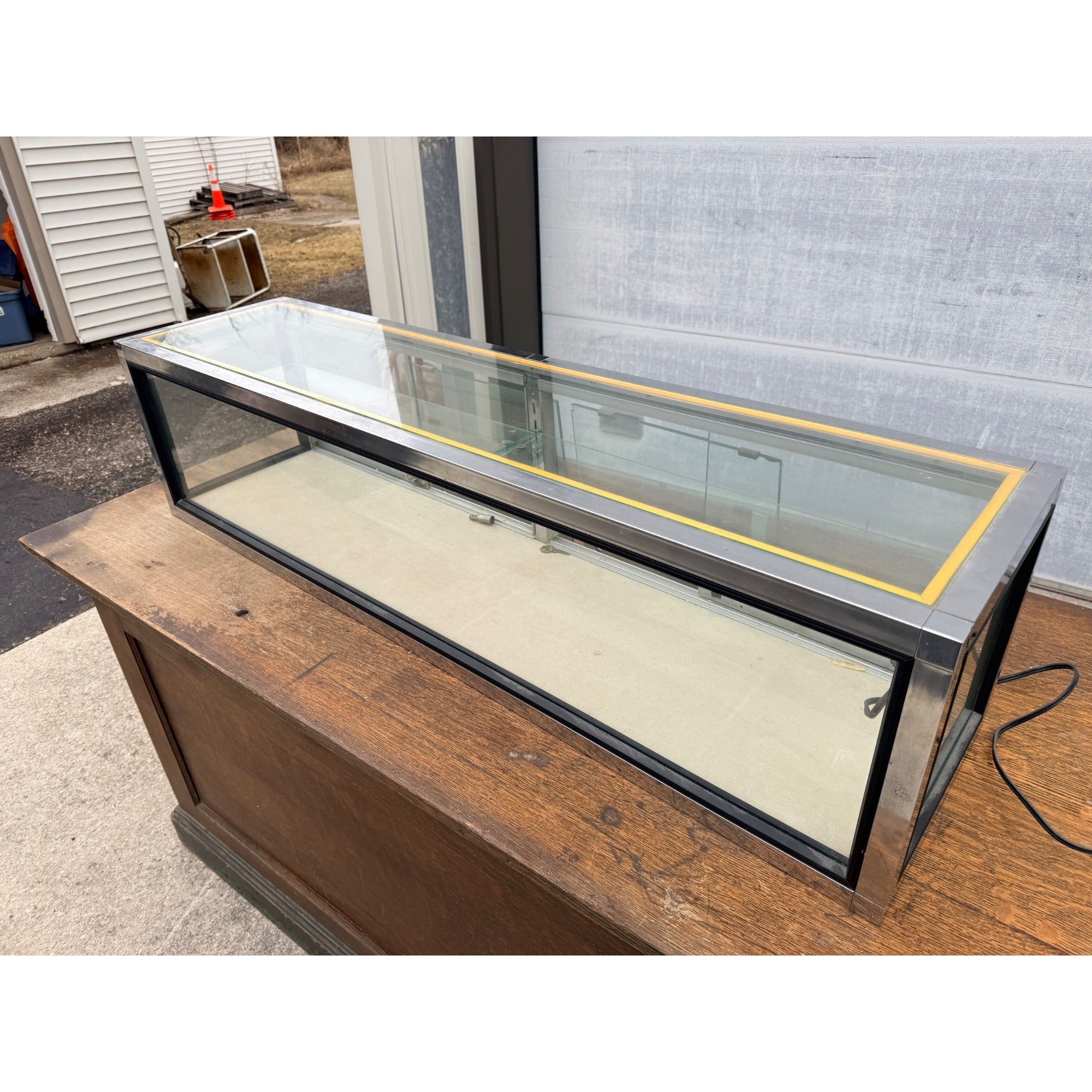 Vintage Glass Countertop Retail Store Display Case