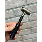 Viintage Gun Powder Shot Measure with Wooden Handle and Adjustable Scoop