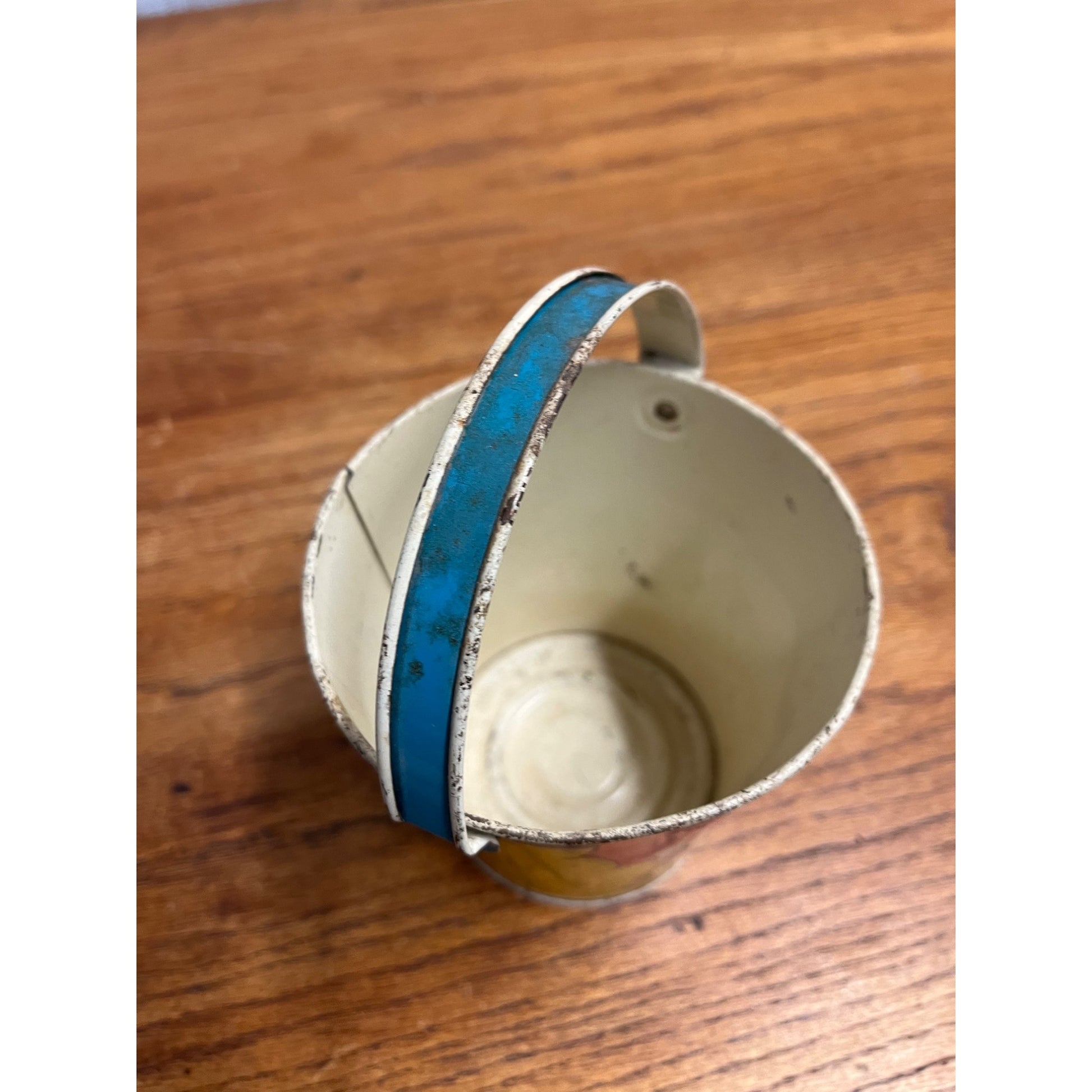 Vintage Ohio Art Co. Tin Litho Ohio Art Tin Sand Pail Toddlers Boy Girl Dog