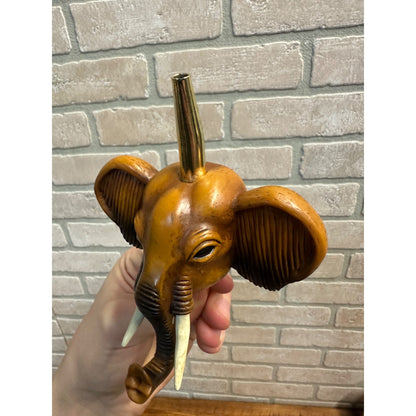 Vintage Amarula Liqueur Elephant Resin Head Pour Spout Bottle Topper Liquor