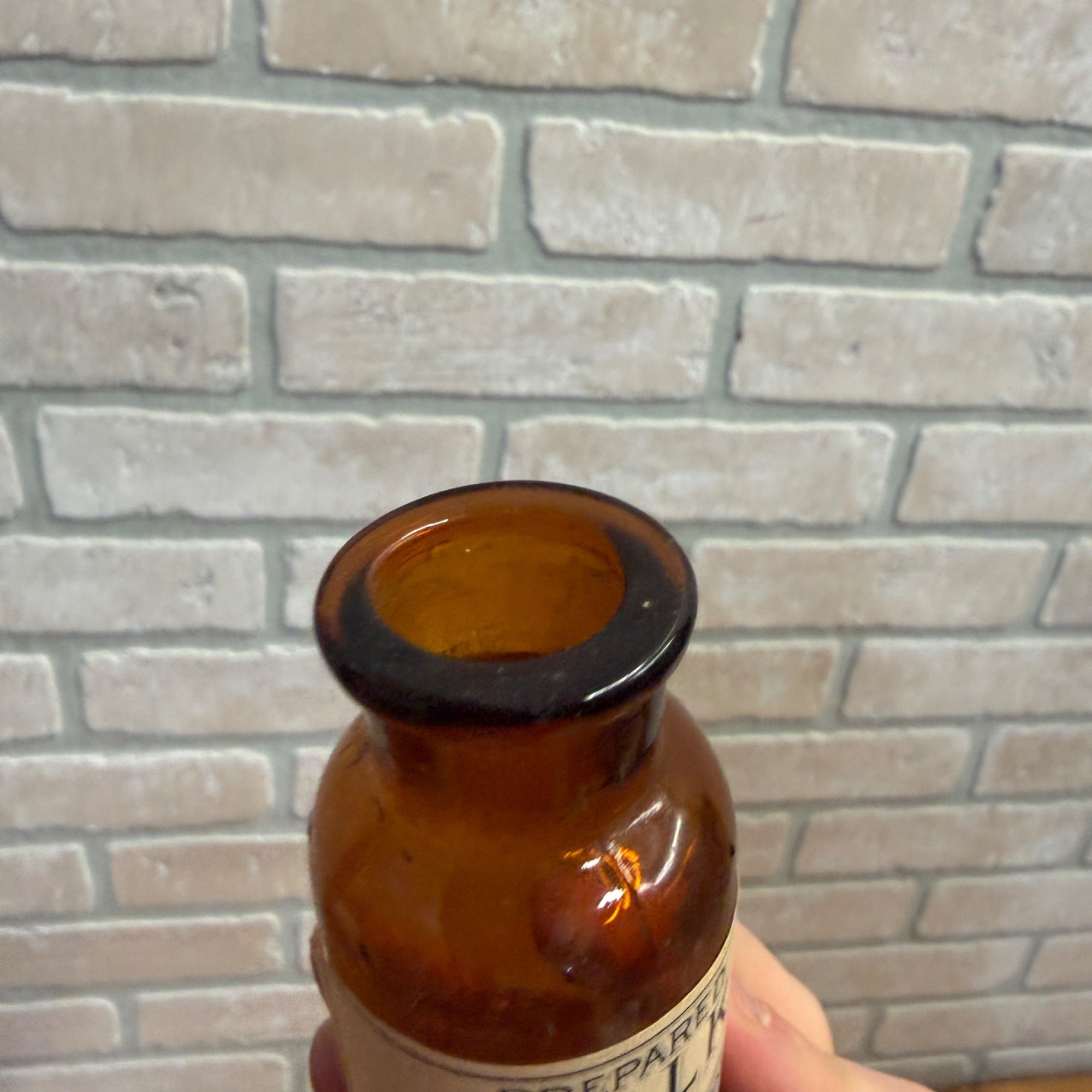 Antique Prepared Chalk Apothecary Medicine Bottle Reinhart Shepherdstown W VA