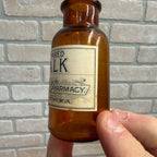 Antique Prepared Chalk Apothecary Medicine Bottle Reinhart Shepherdstown W VA