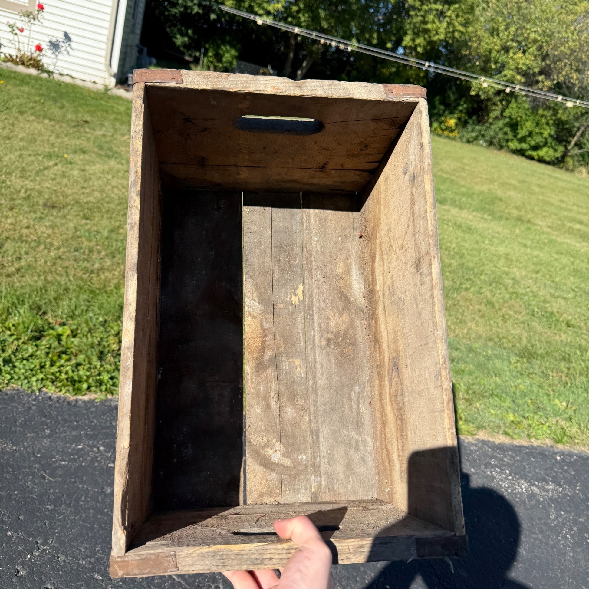 Wooden Beer Crate Oshkosh Brewing Co. Chief Wisconsin Wood Box
