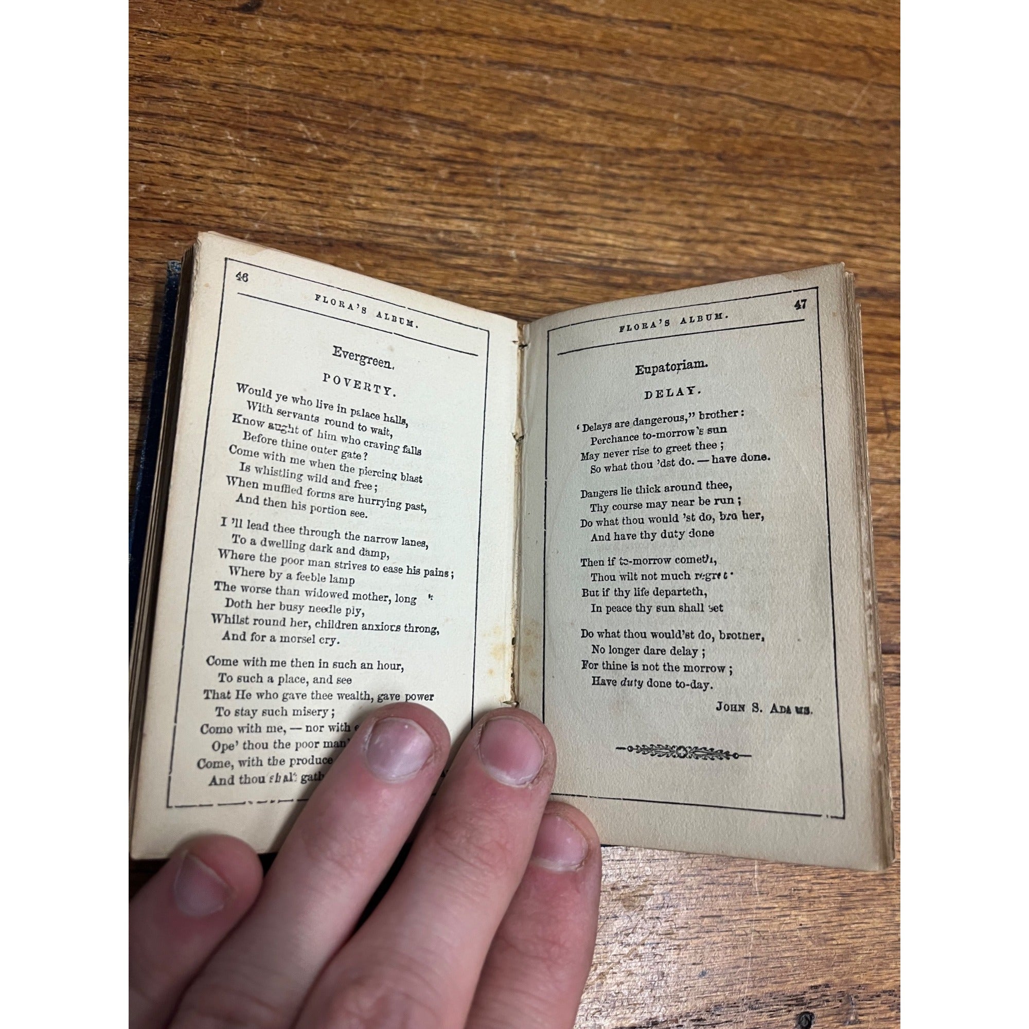 The Language of Flowers Poetically Expressed 1847 Antique Flower Language Book