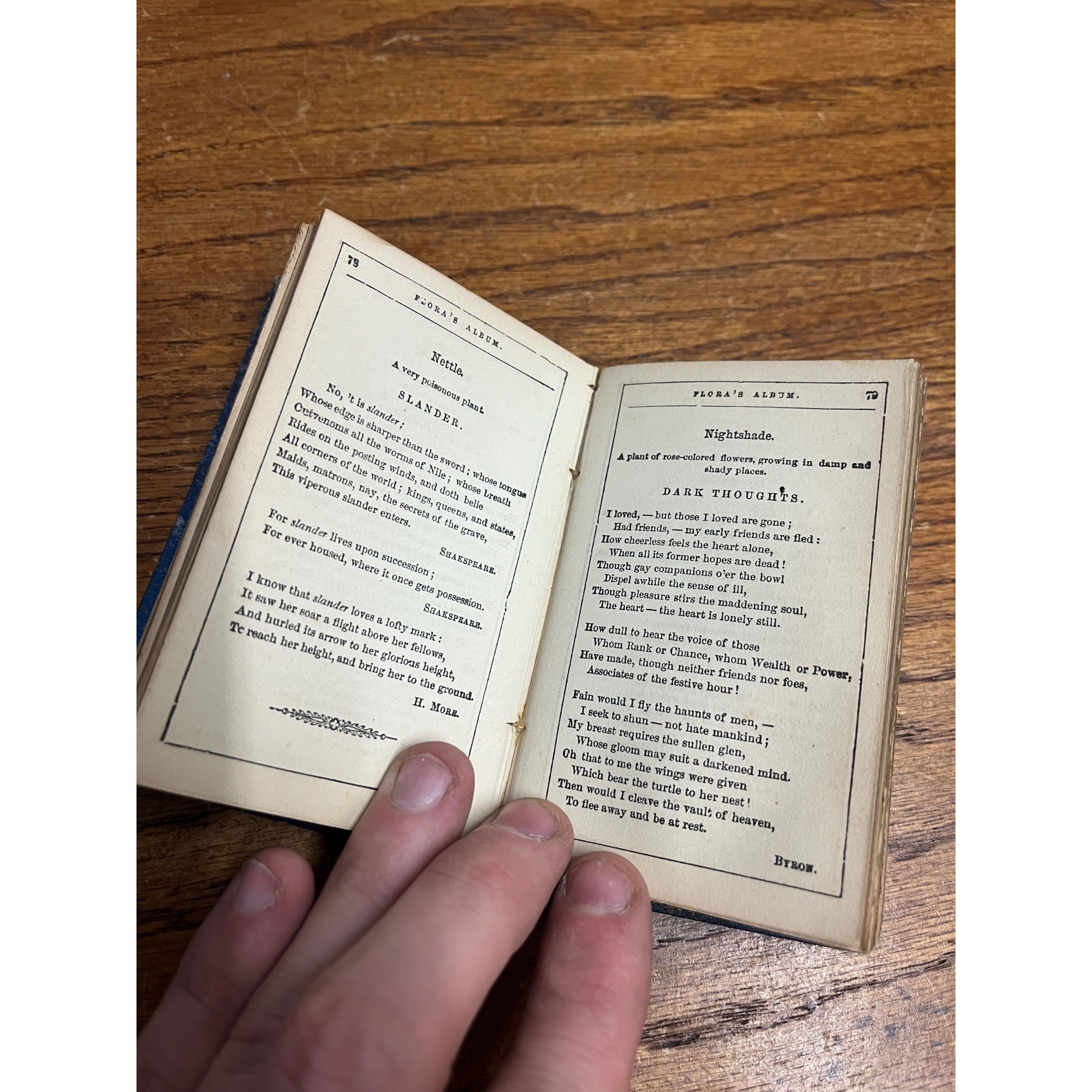 The Language of Flowers Poetically Expressed 1847 Antique Flower Language Book