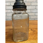 Early Rare Mobiloil Gargoyle "E" Motor Oil Bottle Spout Vacuum Oil with Bottle