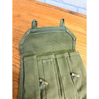 Vintage Polish Military PPS-43 Canvas Magazine Pouch With Wooden Toggle Closures