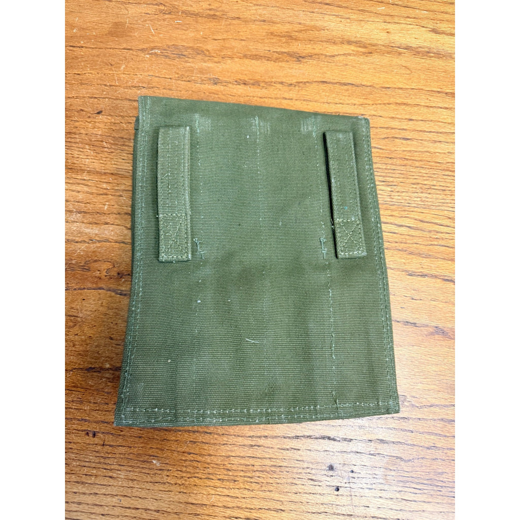 Vintage Polish Military PPS-43 Canvas Magazine Pouch With Wooden Toggle Closures