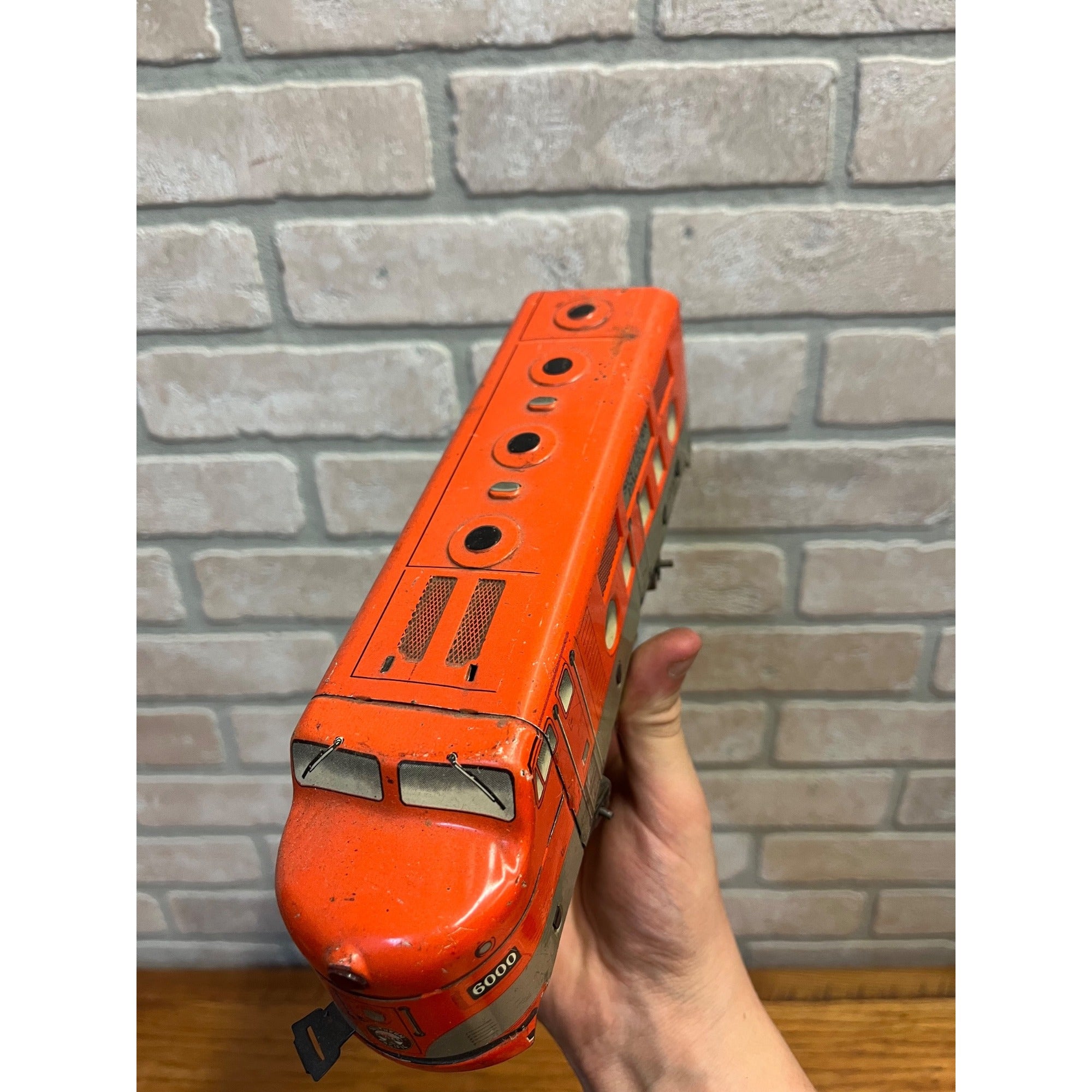 Vintage Louis Marx No. 6000 Southern Pacific Diesel Train Tin Locomotive - Untested
